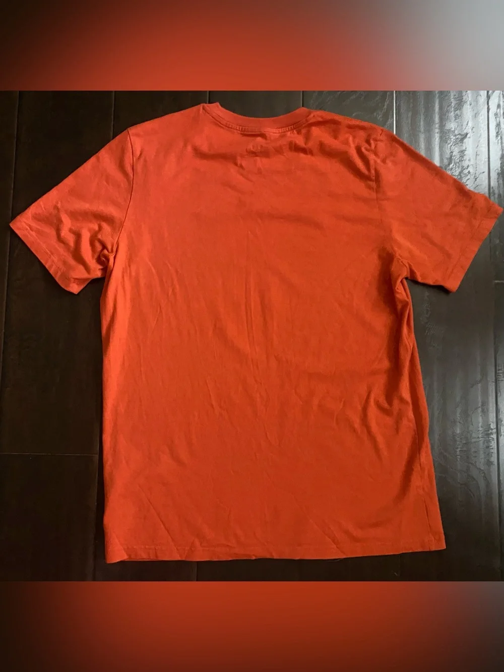 Adidas Men's Orange Graphic Print Crew Neck Short Sleeve T-Shirt Size L HS3046